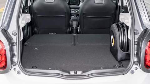Boot space with seats down in the ForFour
