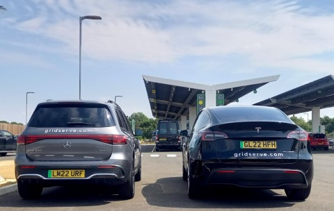 Mercedes-Benz rear vs Tesla Model Y rear 