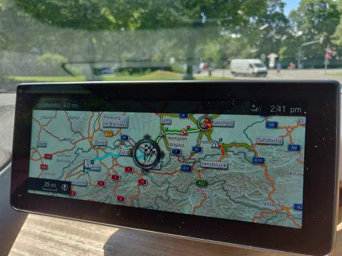 The satnav in the i3