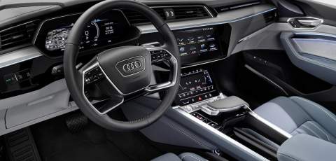 Interior of the Audi e-tron Sportback