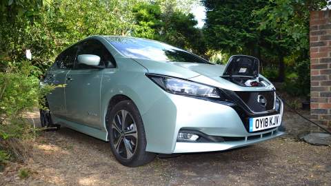 Nissan Leaf charging