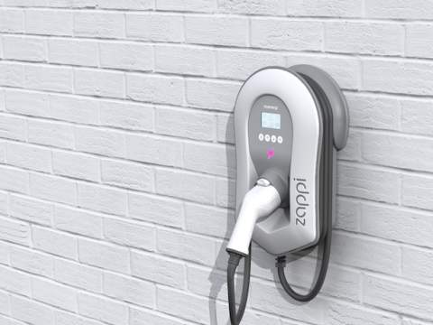 a zappi charger on a wall