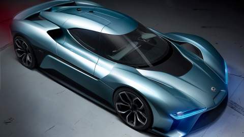 The NIO EP9 top side view