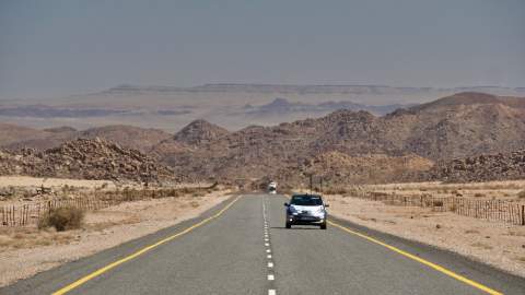 South Africa. Reaching Namibian border