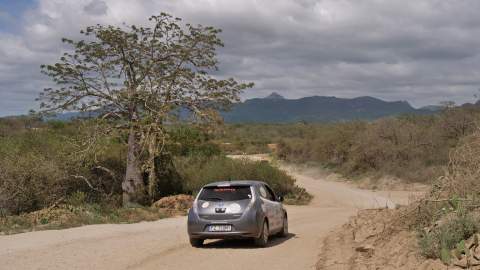 Angola. 230 kilometre stretch of challenging road between Benguela and Sumbe