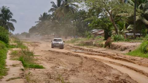 One of the best challenges was to cross 400 kilometres of difficult roads in Democratic Republic of Congo