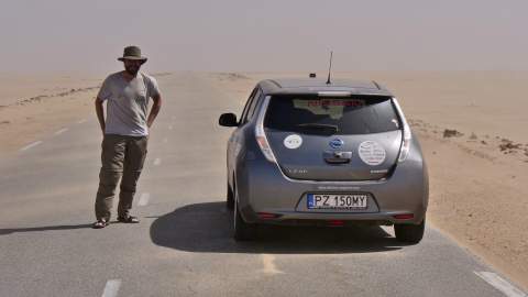 Crossing Sahara Desert, Mauretania