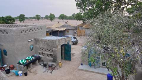 Charging at the village of Boromo, Burkina Faso