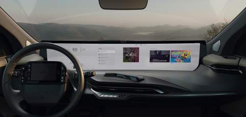 Byton M-Byte interior screen