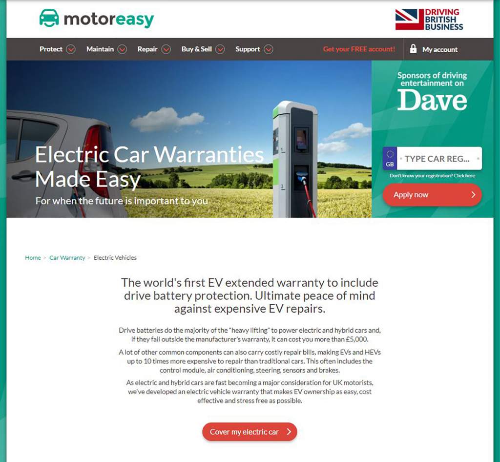 Extended warranties for electric vehicles