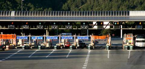 Toll booths