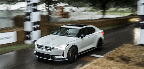 Polestar 2 Experimental front Goodwood Festival of Speed