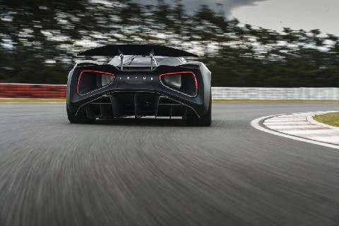 Evija testing on track