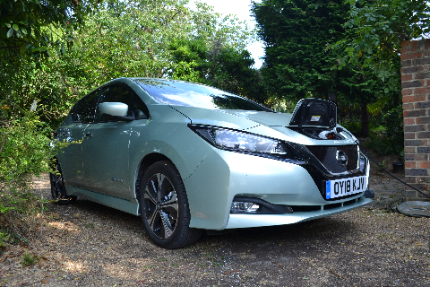 Charging an electric car at home 