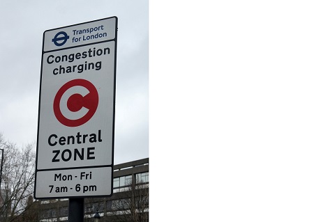 London Congestion Charge Sign