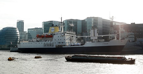 Former RMS St Helena is extensively reworked for use by Extreme-E