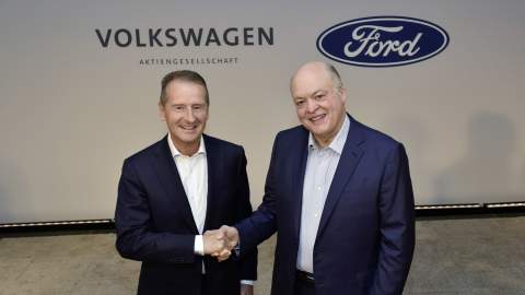 Ford and Volkswagen expand collaboration on EVs and autonomous driving