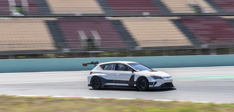 SEAT's e-touring car hits the track as e-motorsport continues to grow in popularity