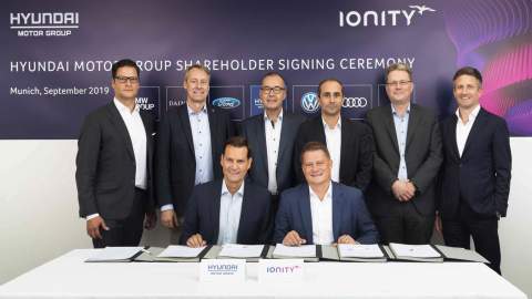 Hyundai and Kia invest in the IONITY Europe-wide charging network