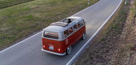 Volkswagen unveils electric T1 Samba Bus