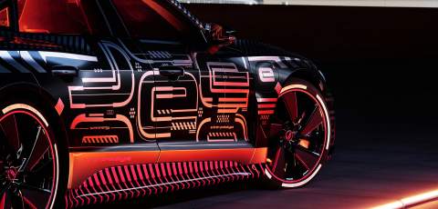 Audi e-tron GT previewed ahead of big reveal