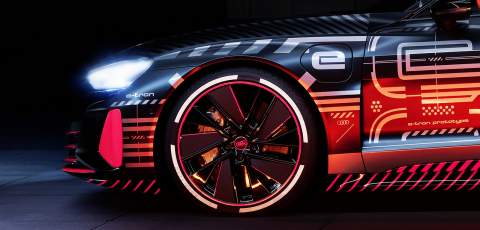 Audi e-tron GT previewed ahead of big reveal