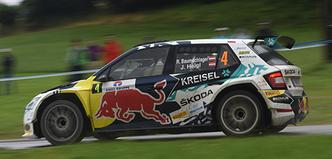 Škoda takes podium in electric rally