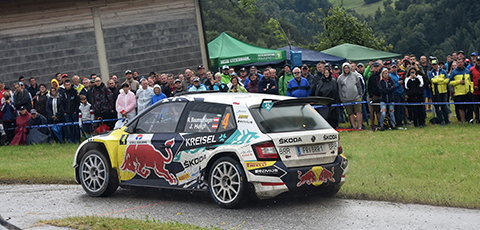 Škoda takes podium in electric rally