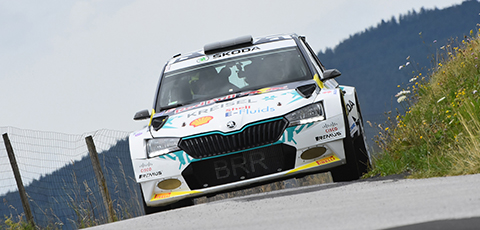 Škoda takes podium in electric rally