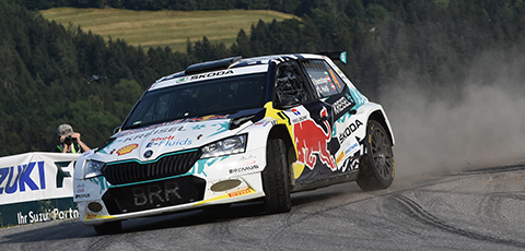 Škoda takes podium in electric rally