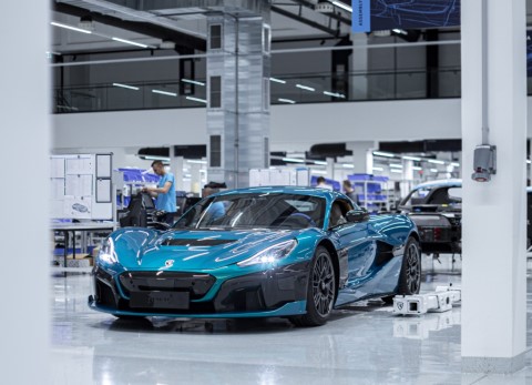 First Rimac Nevera rolls off production line