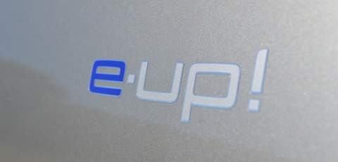 VW e-up! badge