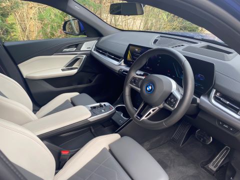 BMW iX2 xDrive30 M Sport front seats