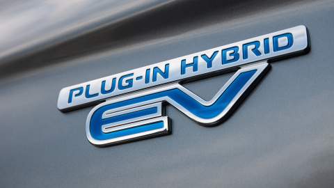 The Outlander PHEV badge