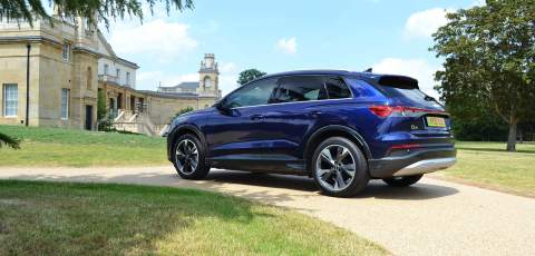 Audi Q4 e-tron rear three-quarter