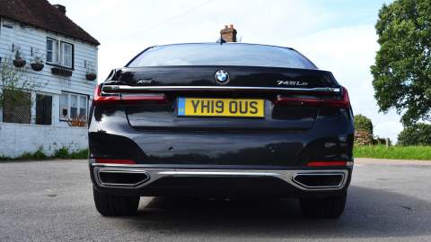 BMW 745Le rear view