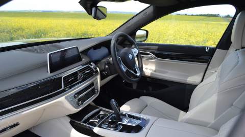 BMW 745Le Front interior shot