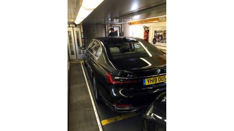 BMW 745Le on the Euro Tunnel