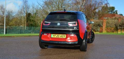 BMW i3s rear three-quarter