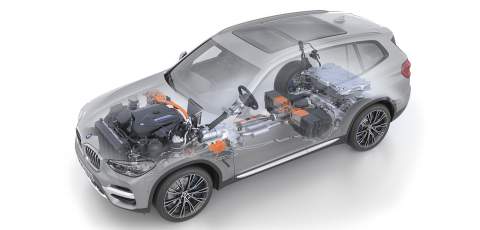 BMW X3 xDrive30e engine powertrain