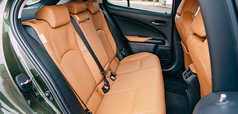 Lexus UX 300e rear seats