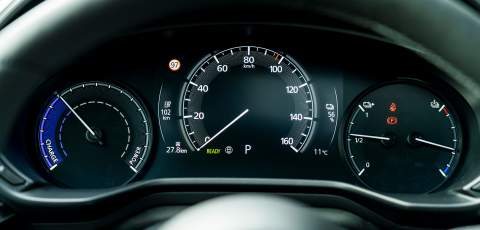 Mazda MX-30 driver's instrument cluster