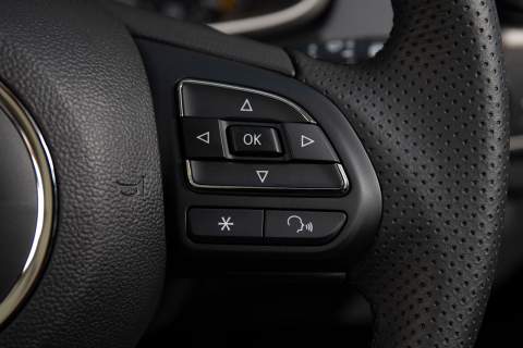 Controls on steering wheel