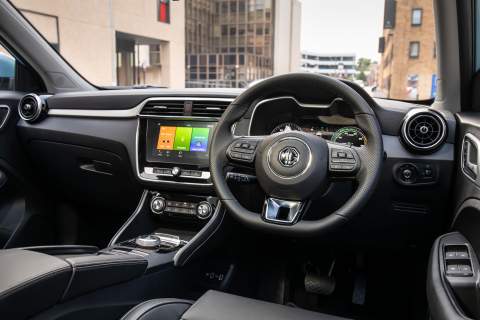 MG ZS interior view