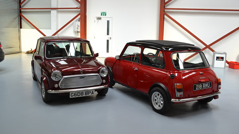 E Classic vs Mk 5 Austin Mini 