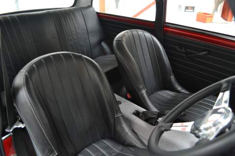 The seats of the Mini