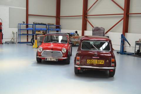 Front and Rear view of the Mini's