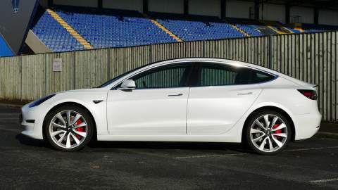 Tesla side view