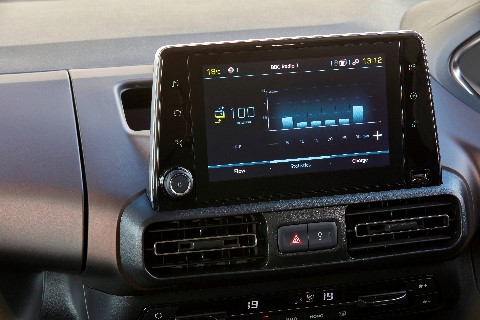 Peugeot e-Rifter infotainment