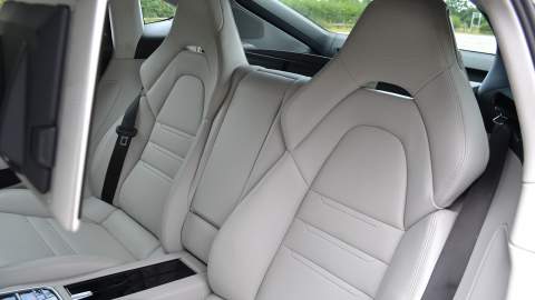 Rear seats of the Panamera